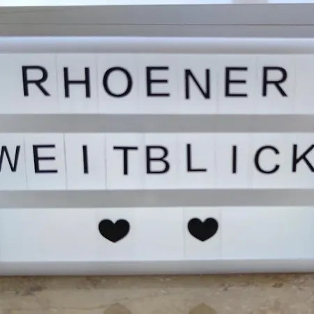 Rhoener Weitblick Apartament *